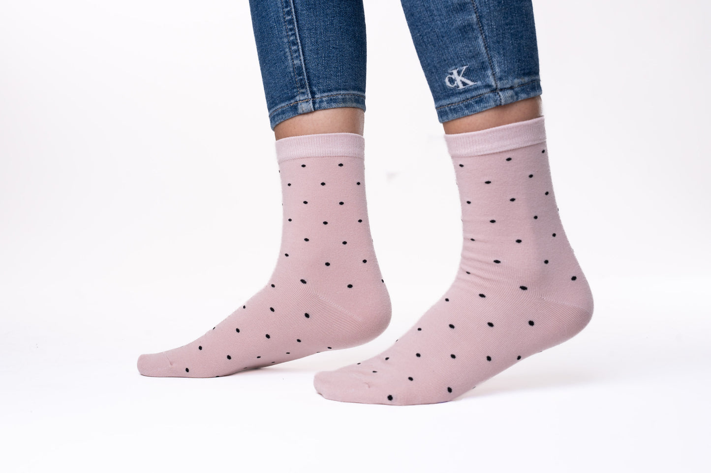 6 pár női zokni, mini pöttyös 5919