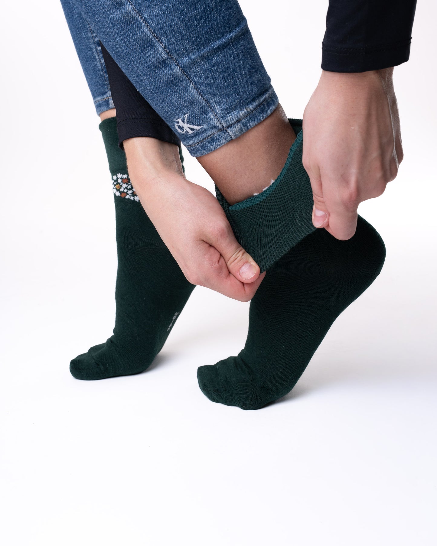 6 pár női guminélküli zokni, egyszínű szív 5694