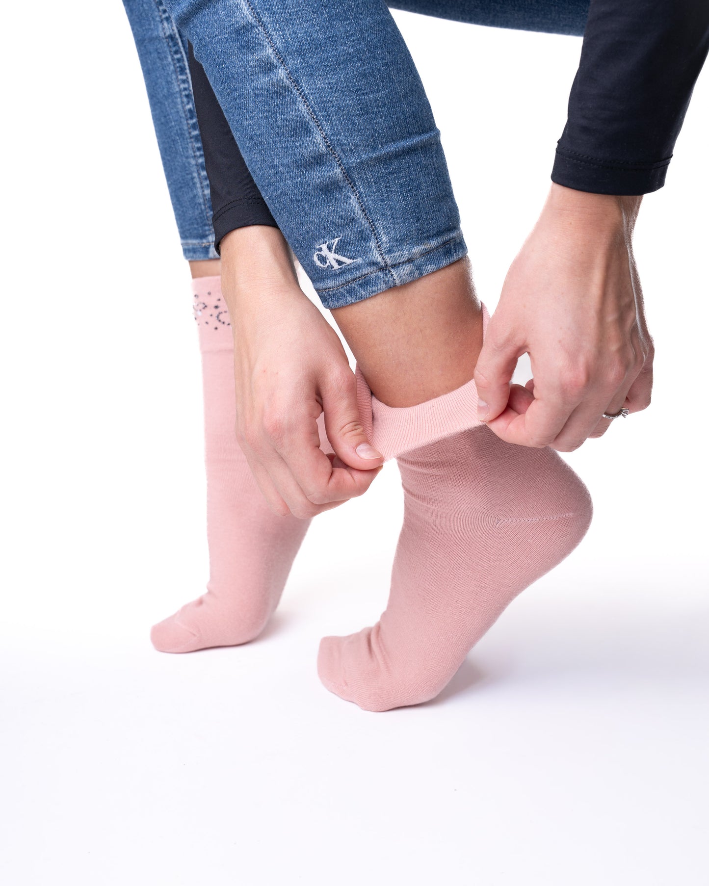 6 pár női guminélküli zokni, szívek a szélén 5930