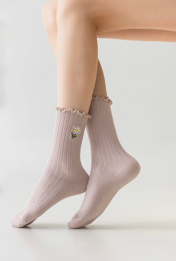 5 pár női guminélküli zokni, Százszorszép 5782