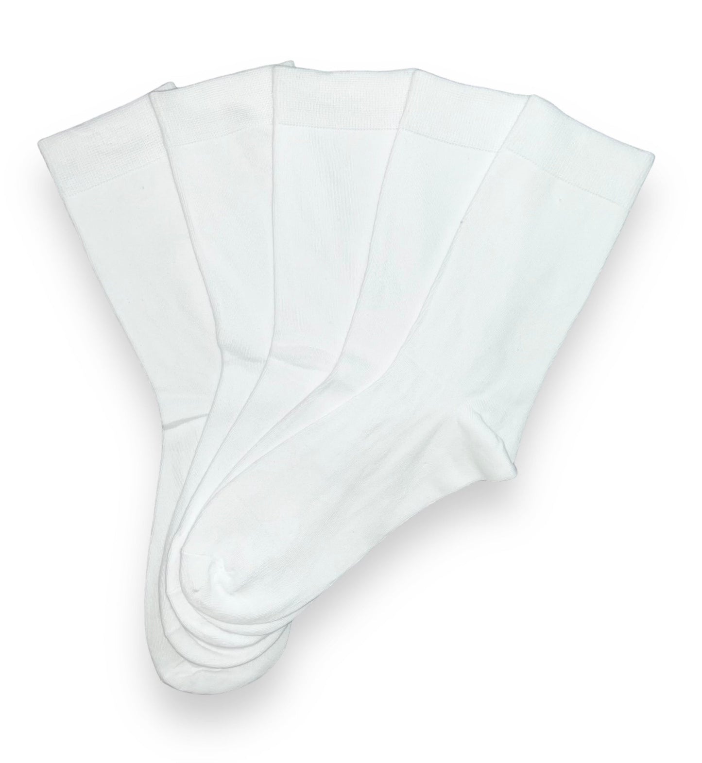 5 pár női antibakteriális zokni, fehér 5778 - VÉKONY