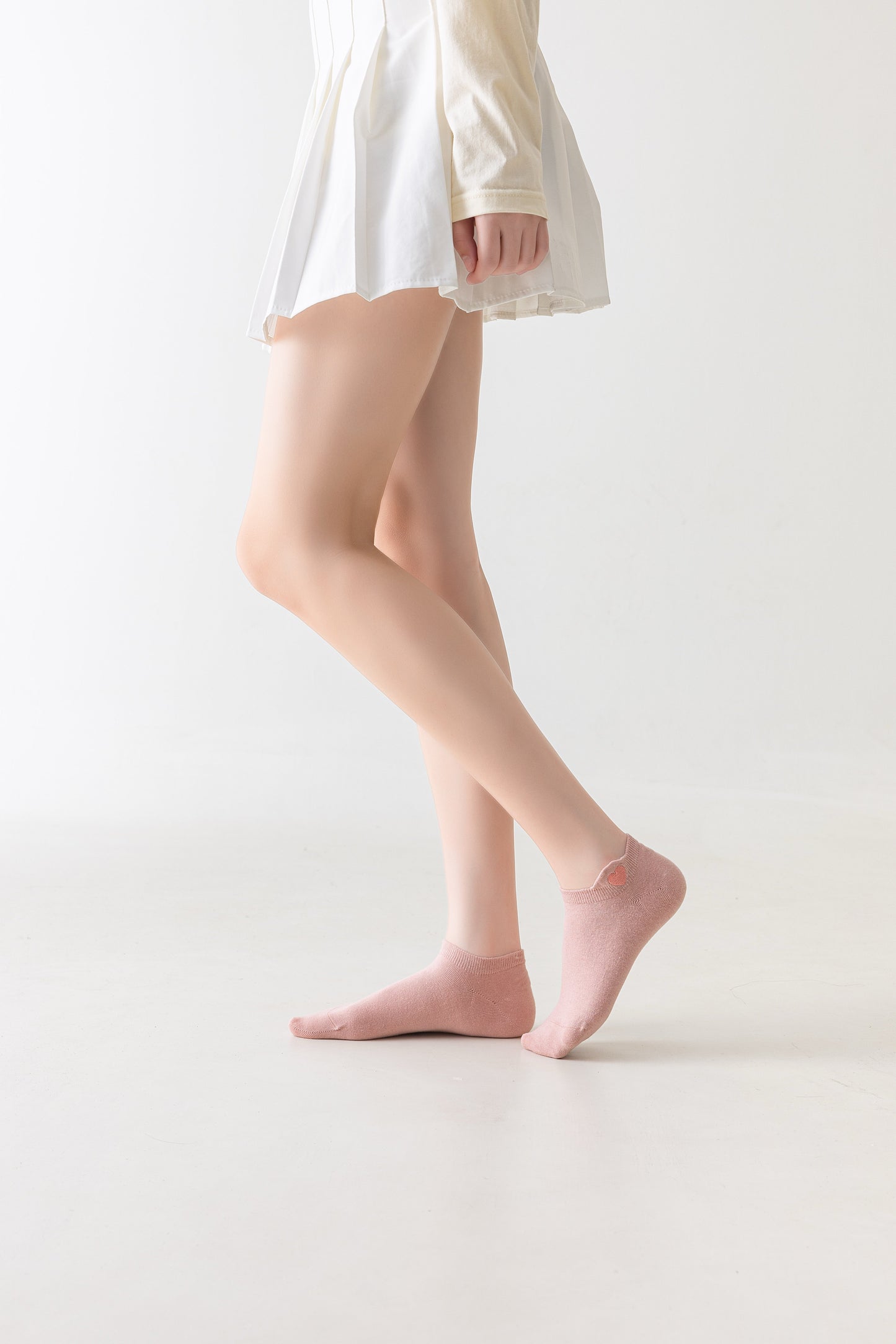 6 pár női bokazokni, antibakteriális és varrás nélküli, 90°-os sarokkal, 5866