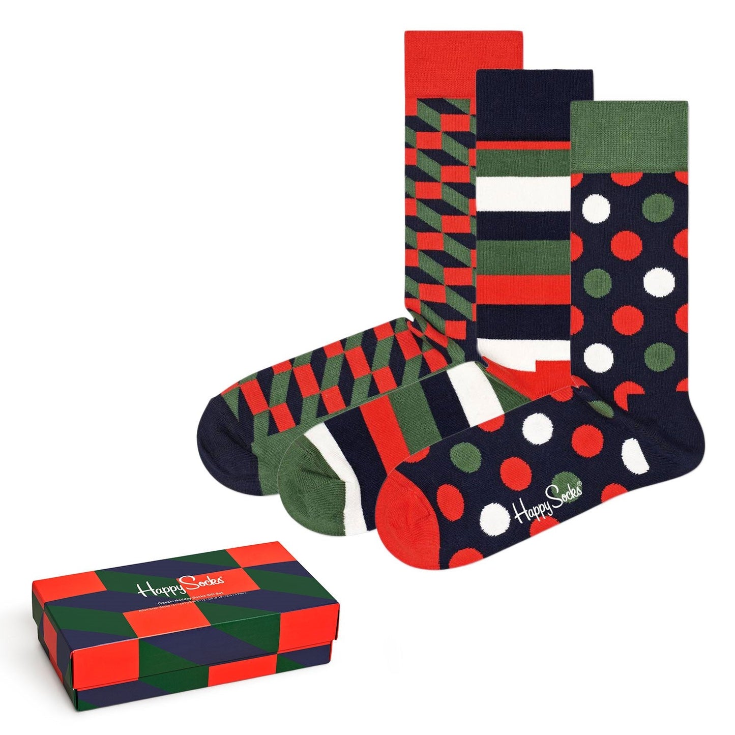 Karácsonyi ajándékcsomag 3/1, Happy socks