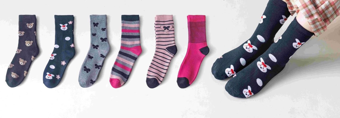 3 pár vastag gyerek lány zokni, medo 7264