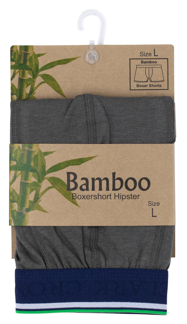 Férfi bambusz boxeralsó Clark Crown, szürke
