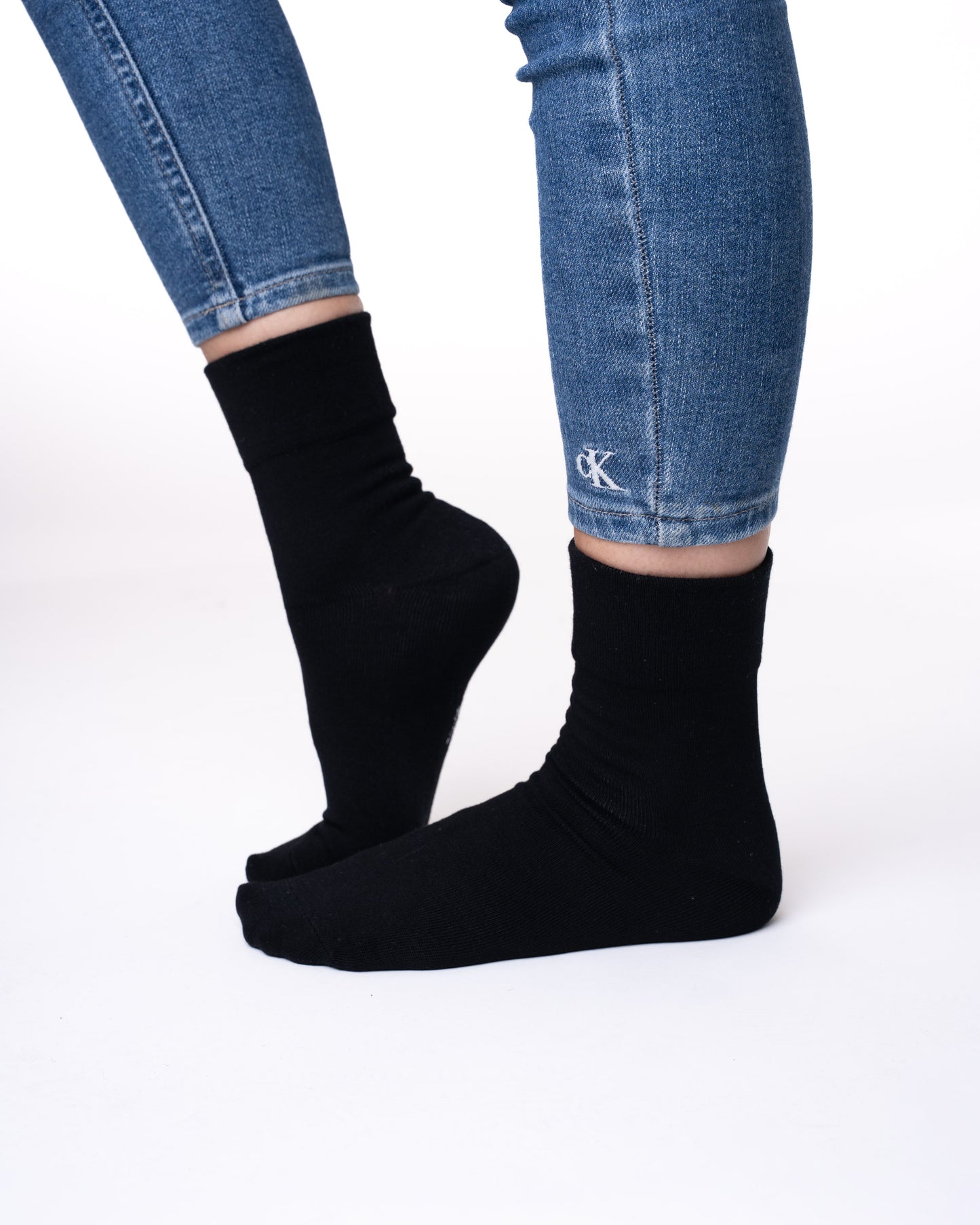 3 pár fekete guminélküli zokni, 6280 fekete