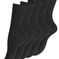 3 pár női zokni 100% pamutból, 4002 fekete