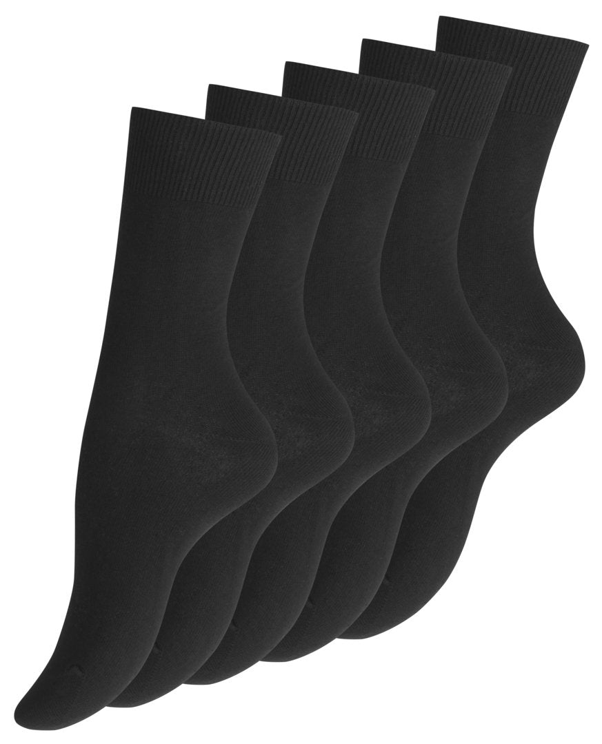 3 pár női zokni 100% pamutból, 4002 fekete