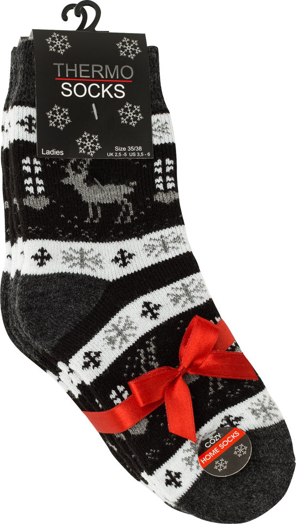 2 pár termo zokni hópelyhekkel VCA, 4107