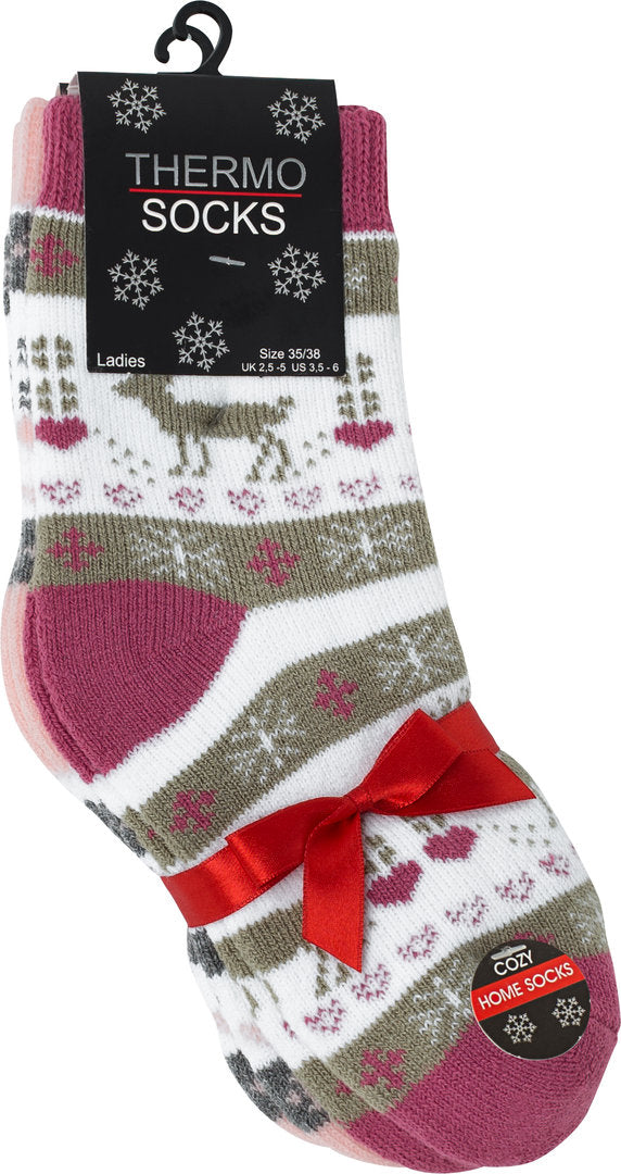 2 pár termo zokni hópelyhekkel VCA, 4108