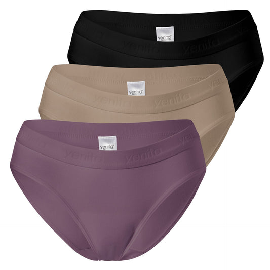 Női pamut bikini slip bugyi Sport 3/1, Yenita 5055