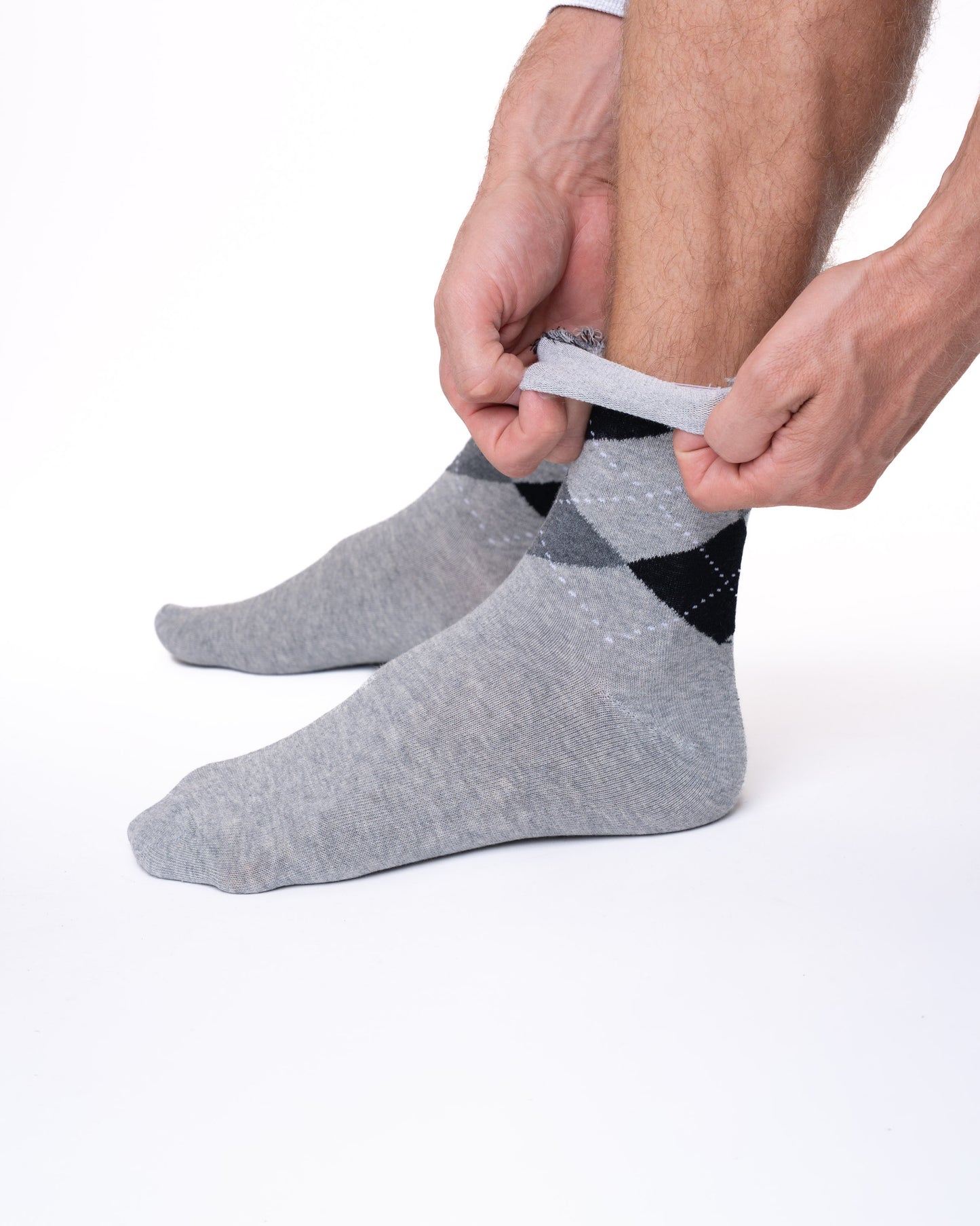 6 pár férfi guminélküli zokni, különböző minták 6327