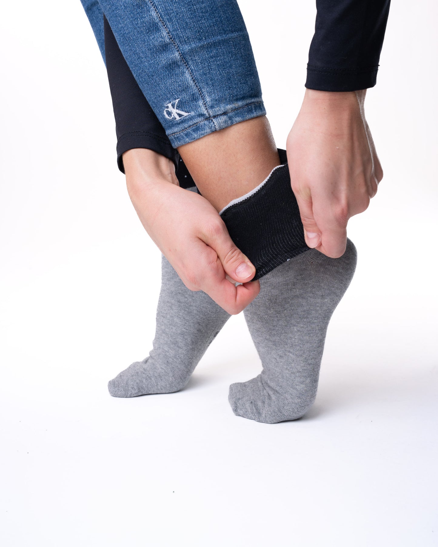 6 pár női guminélküli zokni, egyszínű pöttyös 5339/ kétszínű