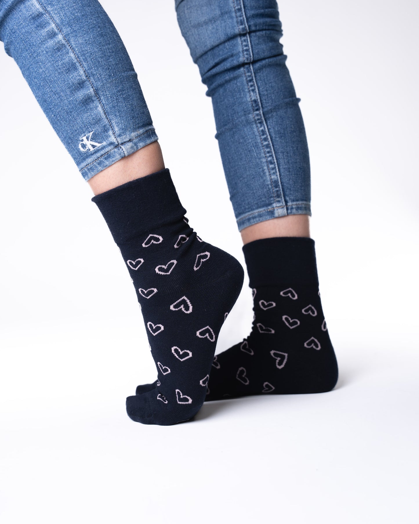 6 pár női guminélküli zokni, íjak és szívek 5702