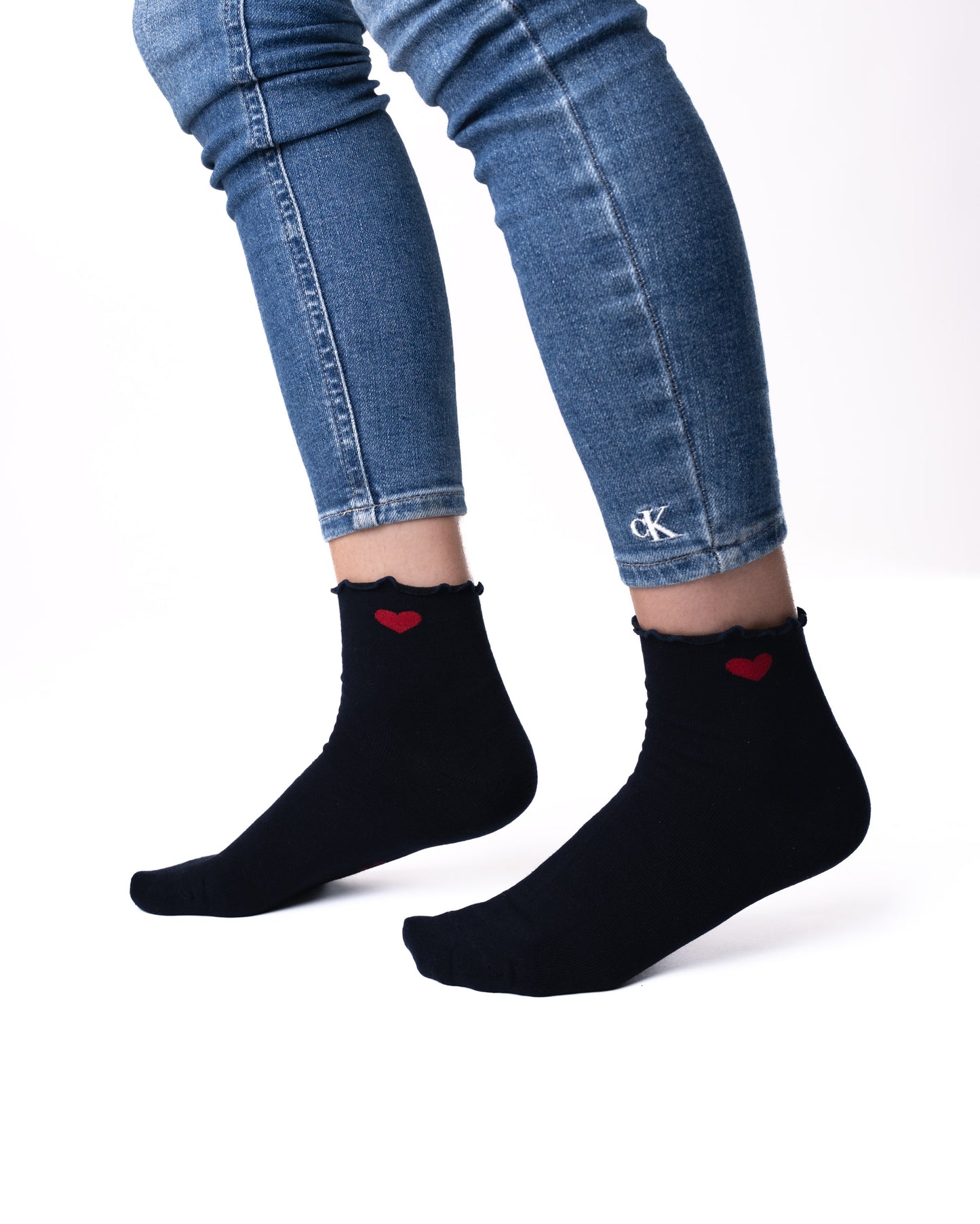 6 pár női guminélküli zokni, félmagas szív 5563 MIX