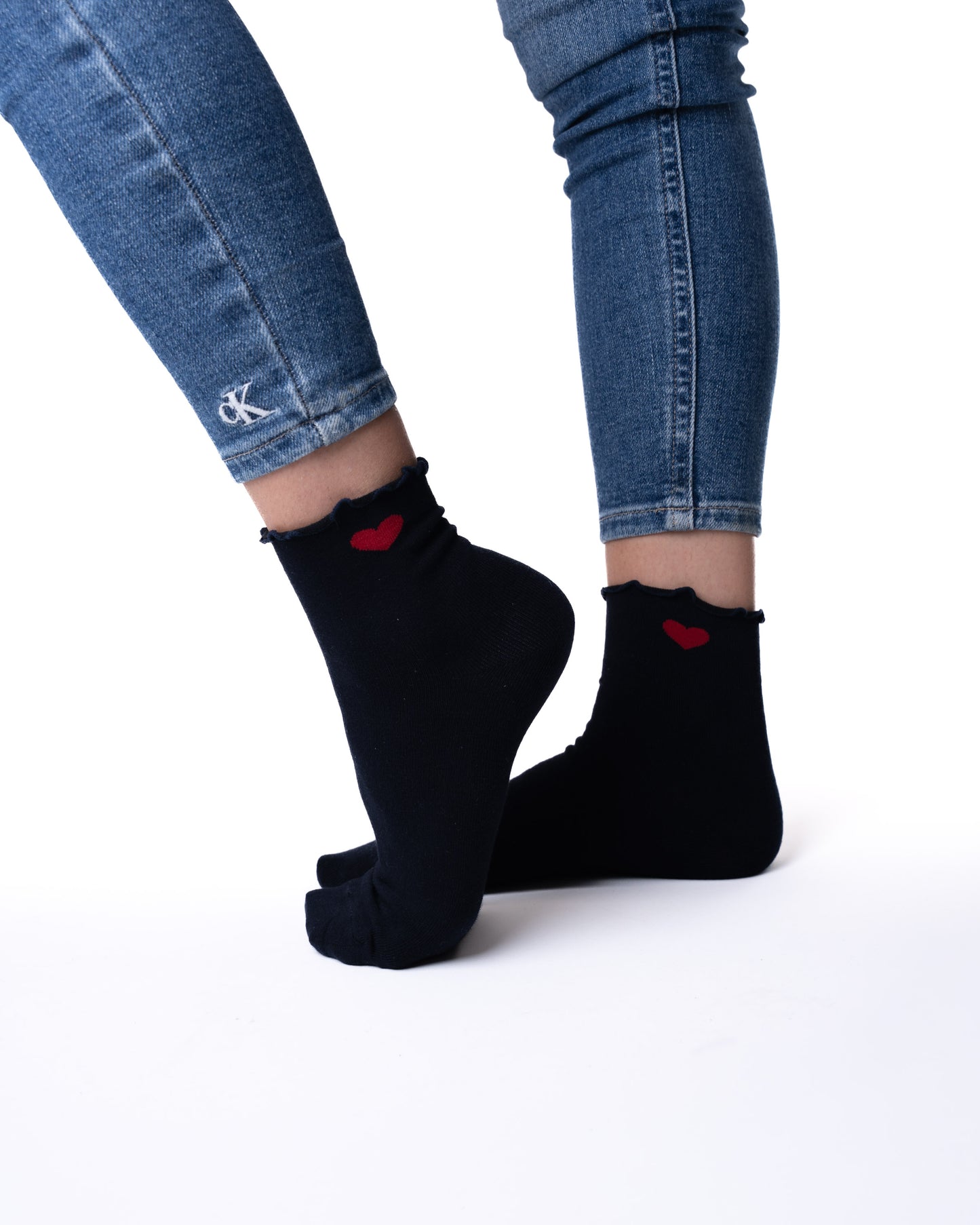 6 pár női guminélküli zokni, félmagas szív 5563 MIX