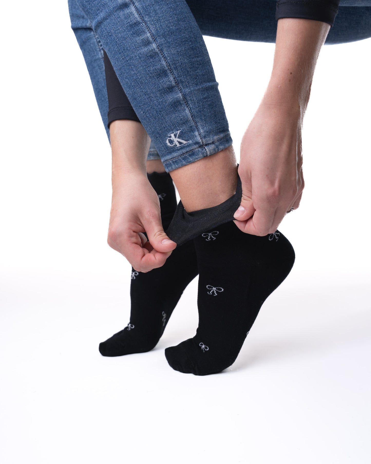 6 pár női zokni bambusz szálakből, mini masnikat 5948