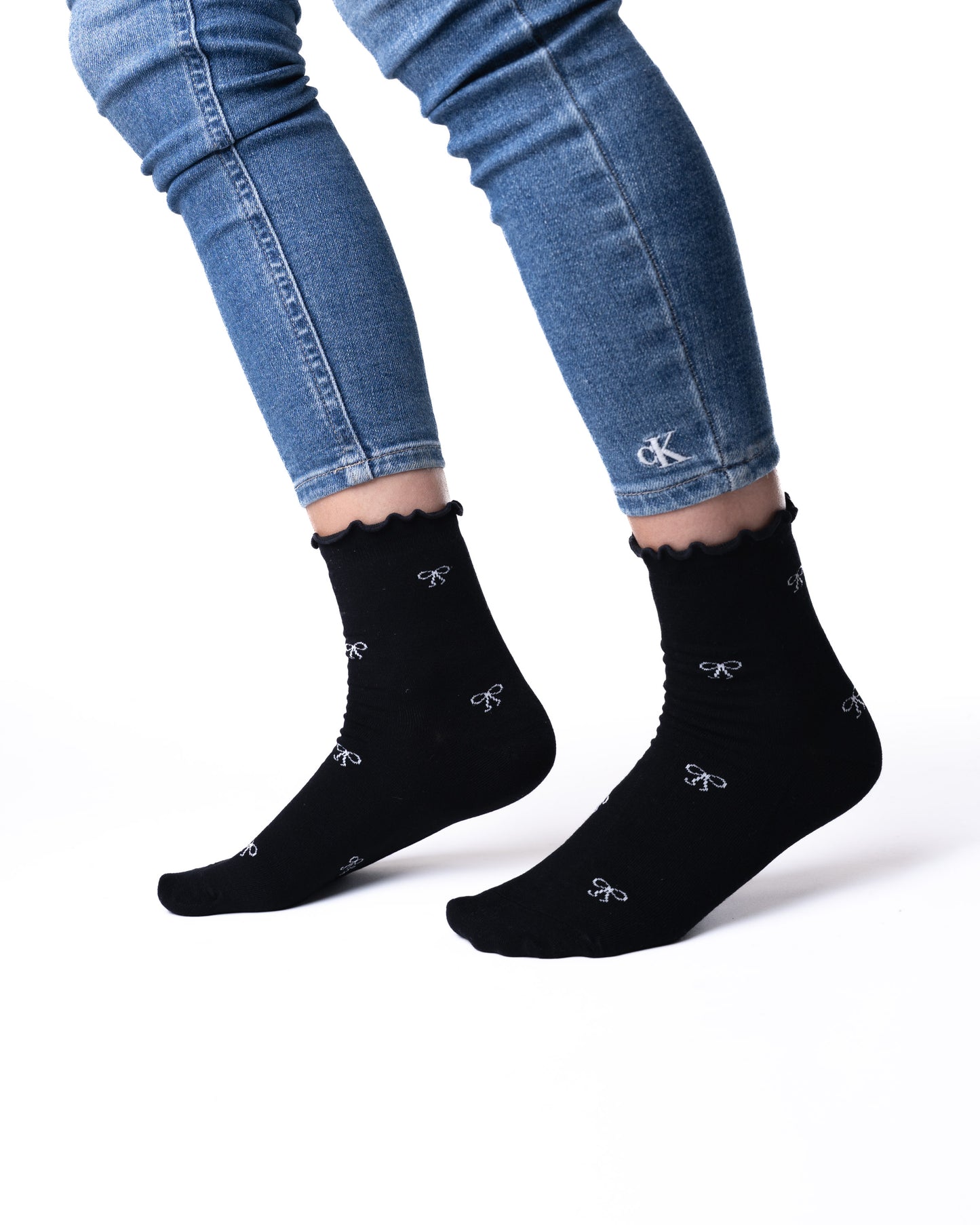 6 pár női zokni bambusz szálakből, mini masnikat 5948