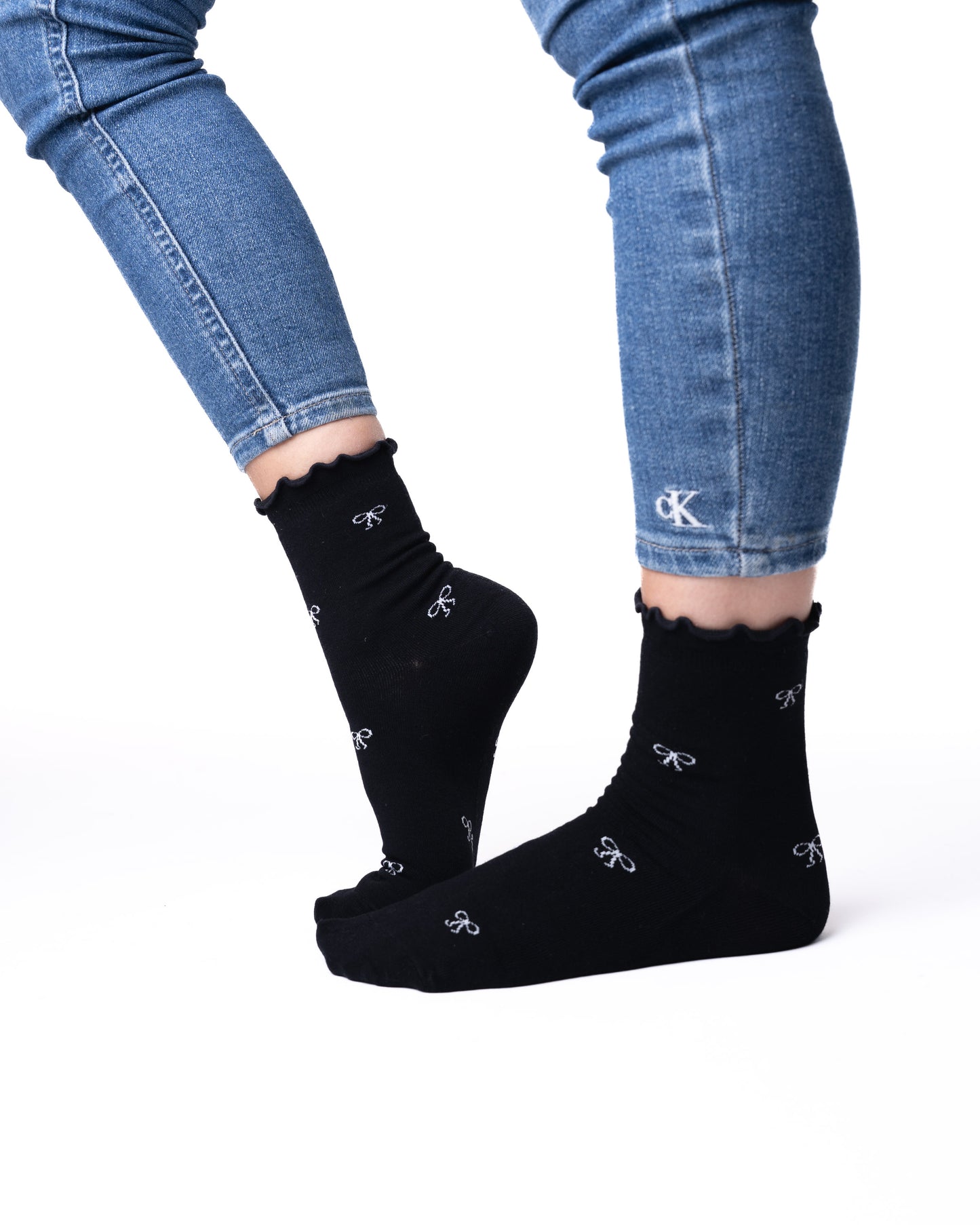 6 pár női zokni bambusz szálakből, mini masnikat 5948