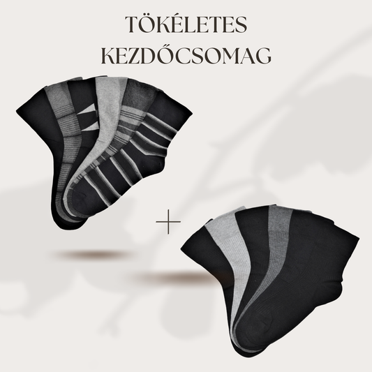 Férfi zokni kezdőcsomag gumi nélkül