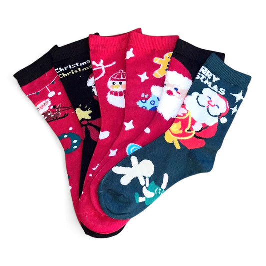 3 pár gyerek karácsonyi zokni 7266
