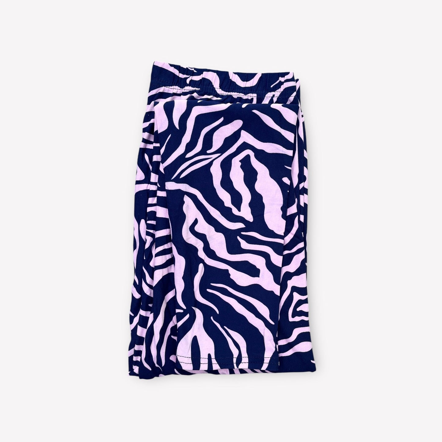 Pamut leggings nagyobb méretekhez 1639, zebra rózsaszín