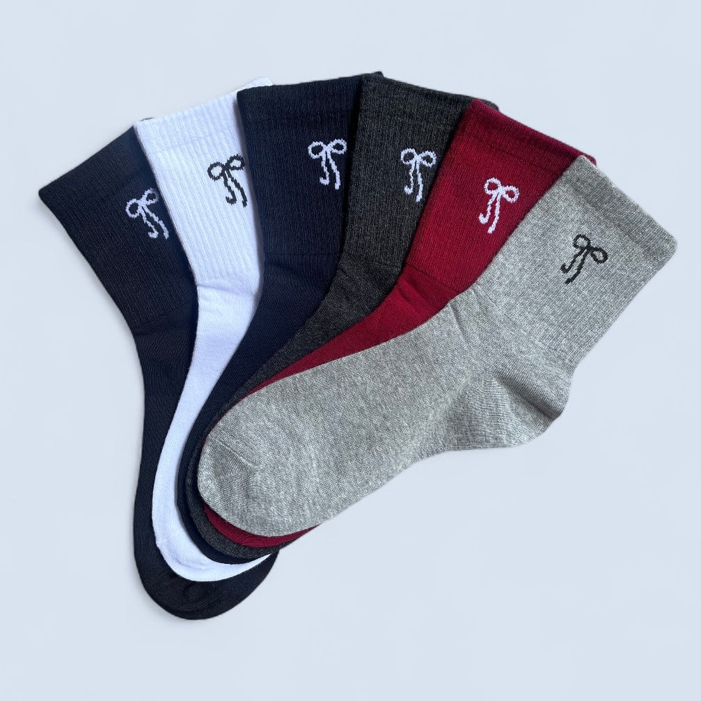 6 pár női antibakteriális sportzokni, bordó mix 5931 SPORT