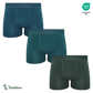 3x férfi bambusz boxeralsó, Benyson 7019, petrolkék