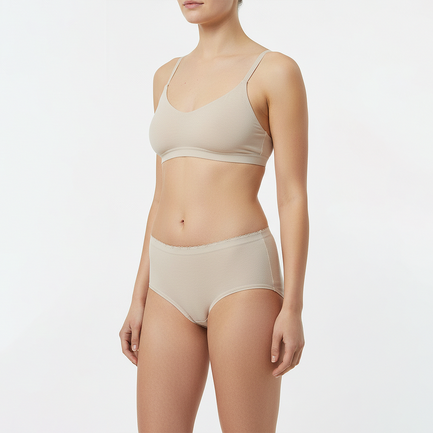 5x női MIDI slip bugyi organikus pamutból, Gaubert 9103