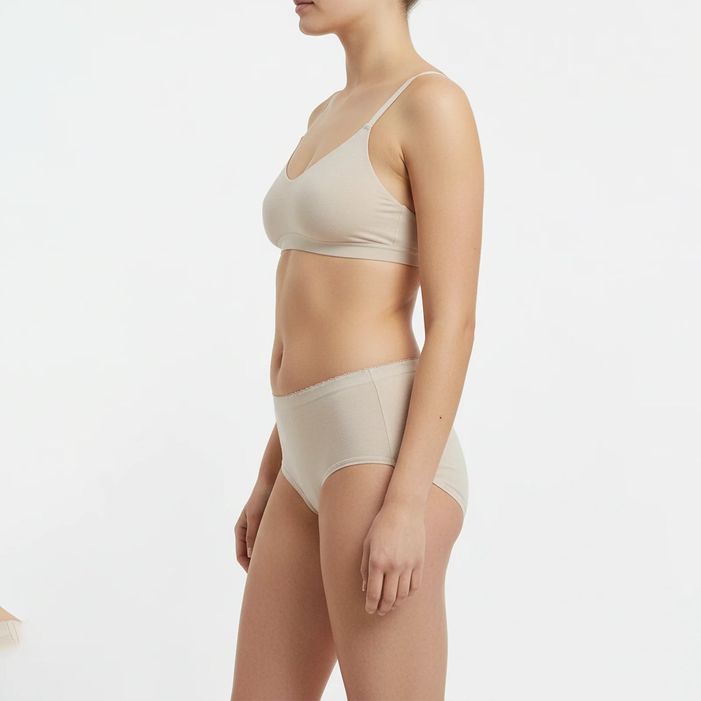 5x női MIDI slip bugyi organikus pamutból, Gaubert 9103
