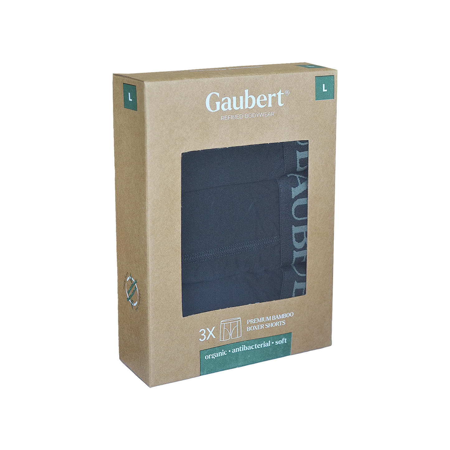 3x férfi bambusz boxeralsó, Gaubert 017