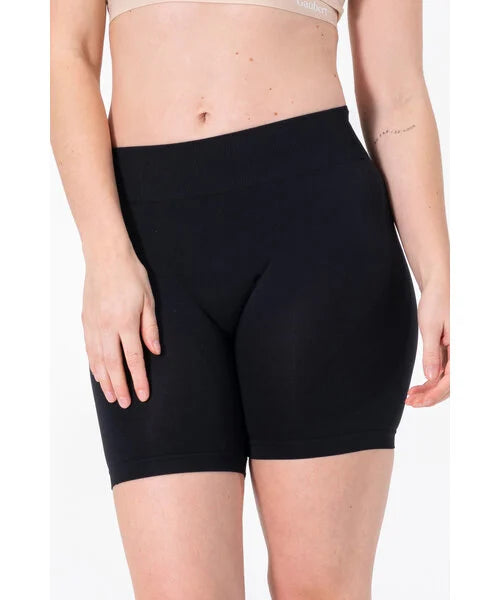 Női varrásmentes kerékpáros rövidnadrág, Gaubert 3001 fekete