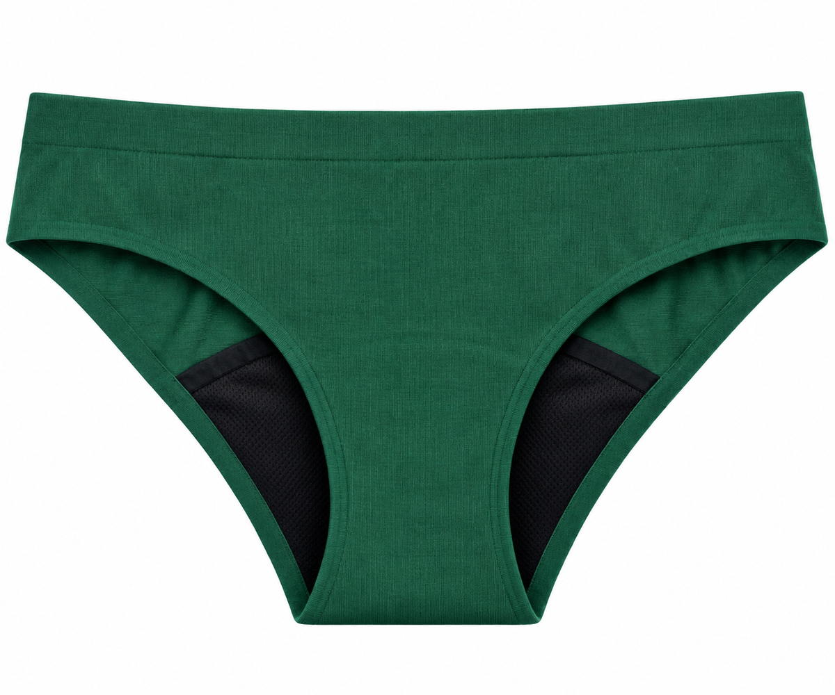 Nora – menstruációs bugyi, zöld