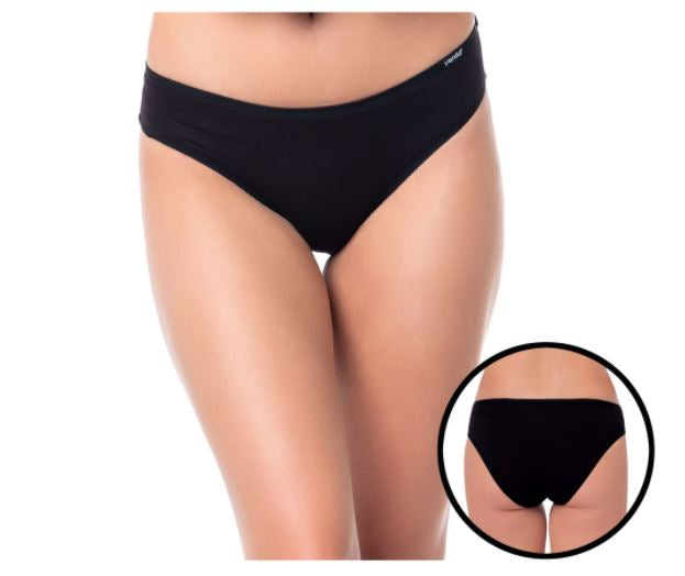 női pamut bugyi 5099, fekete 3/1